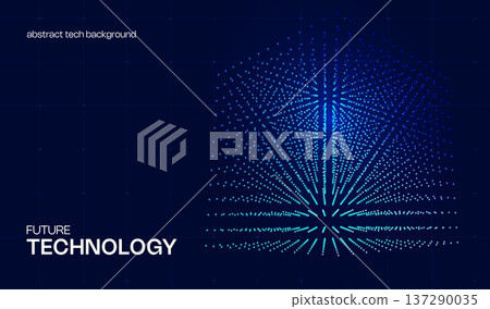 Abstract ai cyber background with 3d cube from dots and circles. Big data digital science and technology design and tech blockchain blue business concept backdrop. Computer network connection pattern. Abstract ai cyber background with 3d cube from dots and circles. Big data digital science and technology design and tech blockchain blue business concept backdrop. Computer network connection pattern. 137290035
