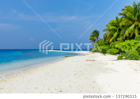 Crystal waters meet soft white sand 137290315