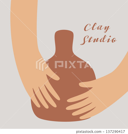 Pottery workshop illustration 137290417