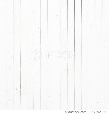 A square background image of a bright, pale white vertical wooden fence 137292195