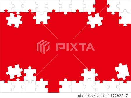 帶有文本空間的拼圖遊戲背景 137292347