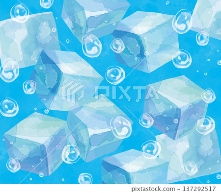 冰和水滴背景紋理 137292517