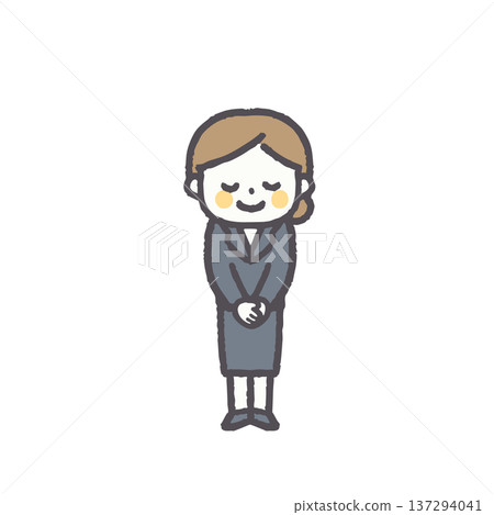 Office working women, various facial expressions and poses set Office working women, various facial expressions and poses set 137294041