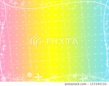 Gradient flower frame Gradient flower frame 137294110
