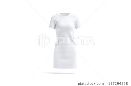 Blank white cloth dress mockup png, transparent background, 3d rendering. Empty woman cotton midi gown or long t-shirt mock up cut out. Clear casual jersey elegant clothes with sleeve template. Blank white cloth dress mockup png, transparent background, 3d rendering. Empty woman cotton midi gown or long t-shirt mock up cut out. Clear casual jersey elegant clothes with sleeve template. 137294258