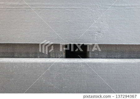 Gap Between Painted Wooden Boards Close Up Architectural Detail Gap Between Painted Wooden Boards Close Up Architectural Detail 137294367