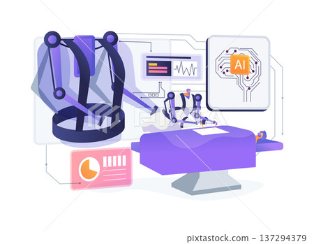 Surgical Exoskeleton Assistant abstract concept vector illustration. 137294379