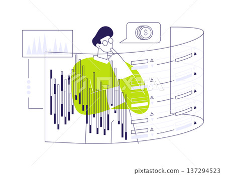 High-frequency trading abstract concept vector illustration. High-frequency trading abstract concept vector illustration. 137294523