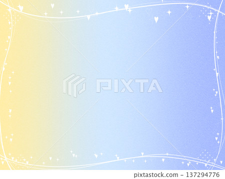 Gradient heart glitter frame 137294776