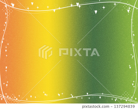 Gradient heart glitter frame 137294839