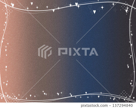 Gradient heart glitter frame 137294840