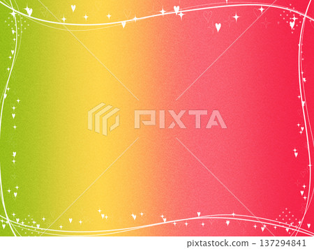 Gradient heart glitter frame Gradient heart glitter frame 137294841