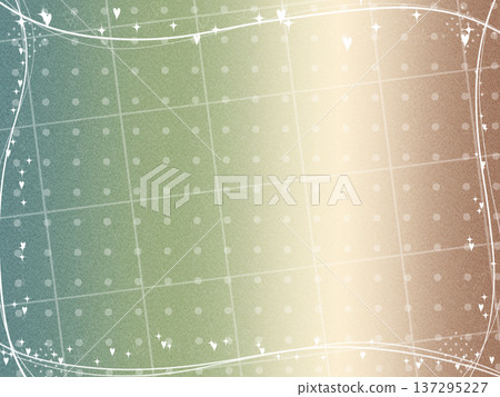漸層網格點心形閃光邊框 137295227