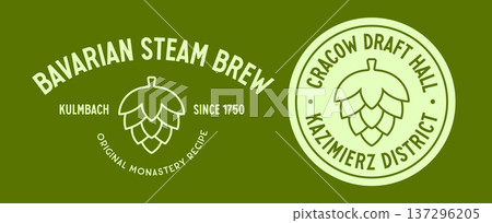 Beer pub, brewery sign, symbol 137296205