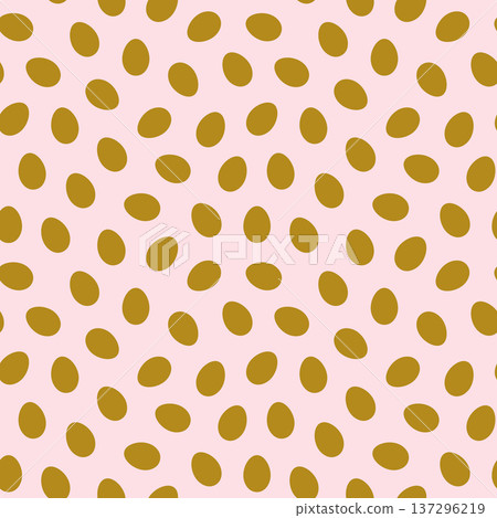 Minimal seamless vector pattern with chocolate Easter eggs for simple backgrounds and packaging graphic design 137296219