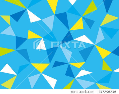 Geometric pattern, triangle, blue, yellow Geometric pattern, triangle, blue, yellow 137296236
