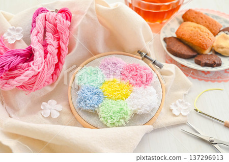 Punch Needle and Afternoon Tea Punch Needle and Afternoon Tea 137296913
