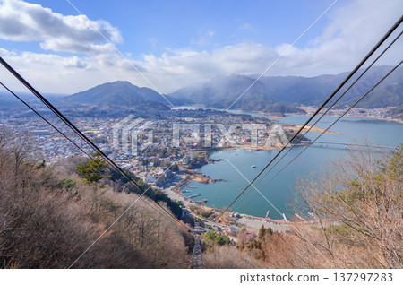 從河口湖富士山全景索道看到的景色 [天城山公園] 137297283
