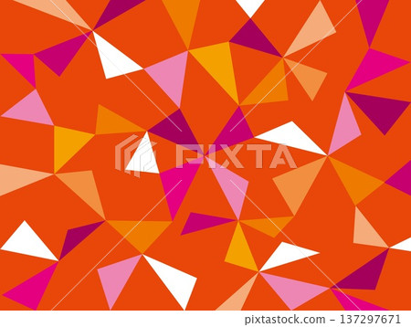 Geometric pattern, triangle, orange Geometric pattern, triangle, orange 137297671