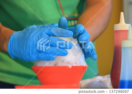 Large serving of shaved ice Shaved ice Large serving of shaved ice Shaved ice 137298087