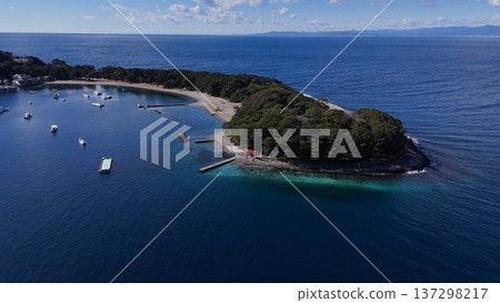 Mihama Cape and fishing boats in Toda Bay - Numazu City, Shizuoka Prefecture, Japan Mihama Cape and fishing boats in Toda Bay - Numazu City, Shizuoka Prefecture, Japan 137298217