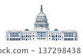 Detailed Vector Illustration of the United States Capitol Building in Washington DC 137298438