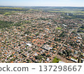 Cassilandia, Mato Grosso do Sul, Brazil - 04 05 2024: Aerial city panorama 137298667