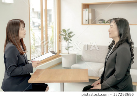 Sales business scene Sales business scene 137298696
