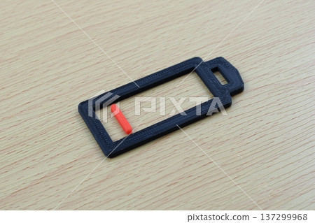 A model of a battery that is about to run out at 1% A model of a battery that is about to run out at 1% 137299968