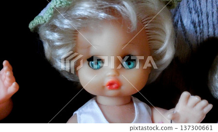 Vintage plastic little girl doll. Vintage plastic little girl doll. 137300661