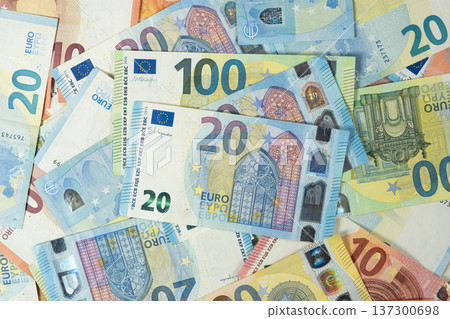 European Union currency concept for business and finance. European Union currency concept for business and finance. 137300698