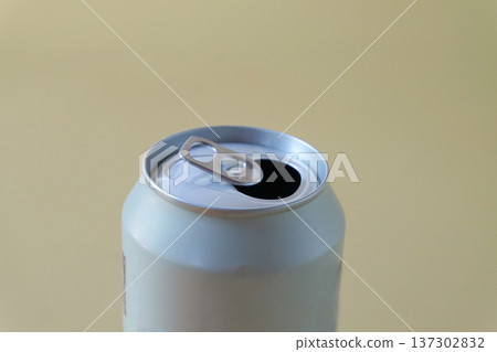 Tin aluminum beer can on color background. Tin aluminum beer can on color background. 137302832
