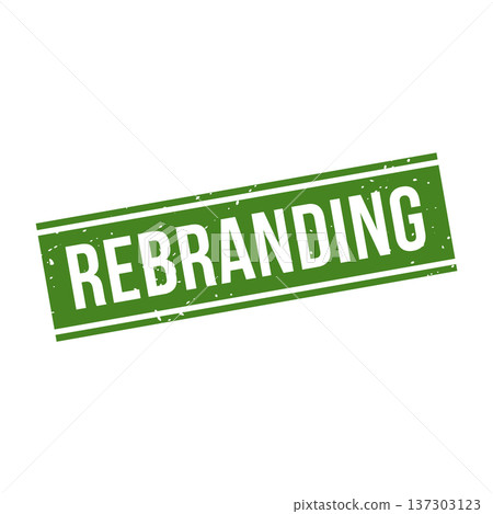 Rebranding Stamp, Rebranding Grunge Square Sign 137303123