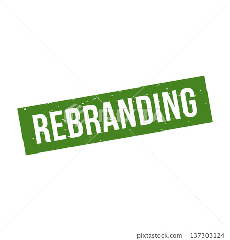 Rebranding Stamp, Rebranding Grunge Square Sign 137303124