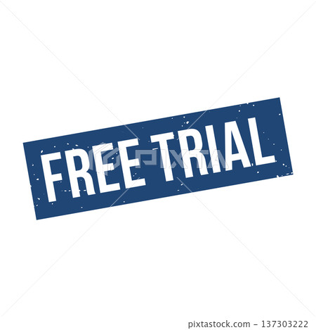 Free Trial Stamp, Free Trial Grunge Square Sign 137303222