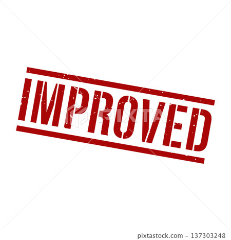 Improved Stamp, Improved Grunge Square Sign 137303248