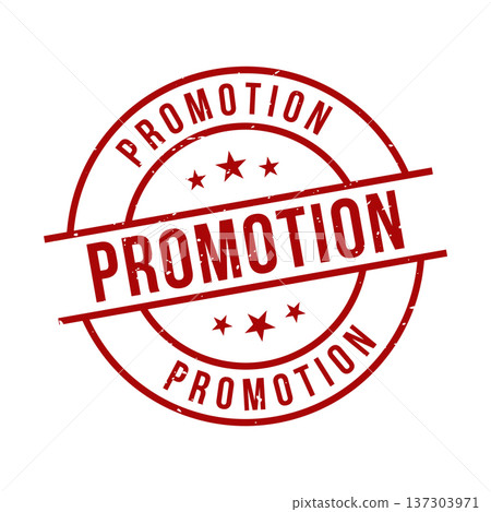 Promotion Stamp, Promotion Grunge Round Sign 137303971
