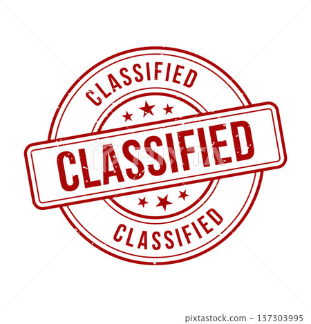 Classified Stamp, Classified Grunge Round Sign Classified Stamp, Classified Grunge Round Sign 137303995