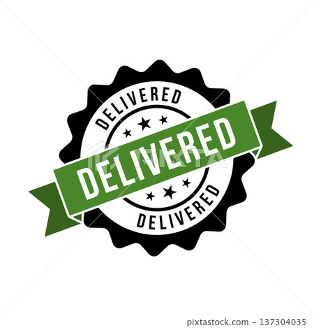 Delivered Stamp, Delivered Grunge Round Sign Delivered Stamp, Delivered Grunge Round Sign 137304035