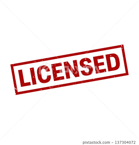 Licensed Stamp, Licensed Grunge Square Sign Licensed Stamp, Licensed Grunge Square Sign 137304072