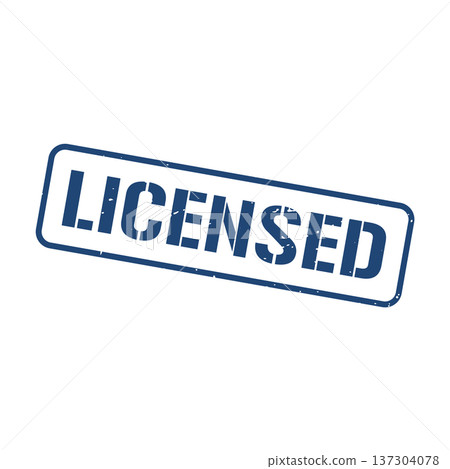 Licensed Stamp, Licensed Grunge Square Sign Licensed Stamp, Licensed Grunge Square Sign 137304078