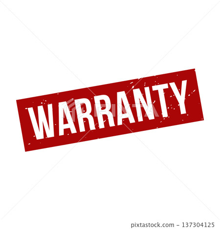 Warranty Stamp, Warranty Grunge Square Sign 137304125