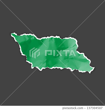 Green crumpled torn paper, torn sheet of paper fragment, vector realistic wrinkled old colored scrap with ripped edges Green crumpled torn paper, torn sheet of paper fragment, vector realistic wrinkled old colored scrap with ripped edges 137304587