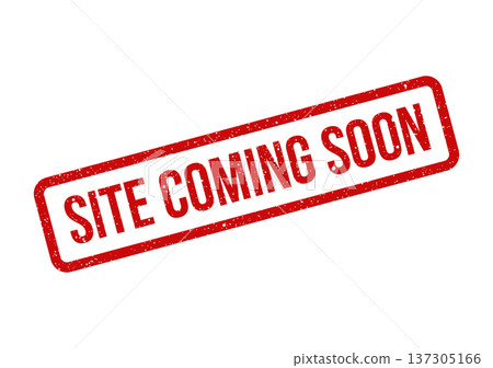 Distressed grunge effect rubber stamp displaying the message SITE COMING SOON ideal for new website launches Distressed grunge effect rubber stamp displaying the message SITE COMING SOON ideal for new website launches 137305166