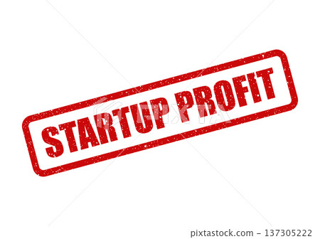Distressed grunge rubber stamp vector illustration featuring the significant business phrase STARTUP PROFIT, symbolizing financial success and new venture gains Distressed grunge rubber stamp vector illustration featuring the significant business phrase STARTUP PROFIT, symbolizing financial success and new venture gains 137305222
