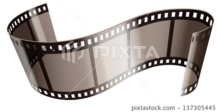 Film roll. Frame stripe wave. Old video Film roll. Frame stripe wave. Old video 137305445