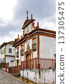 Old street and church in Diamantina 137305475