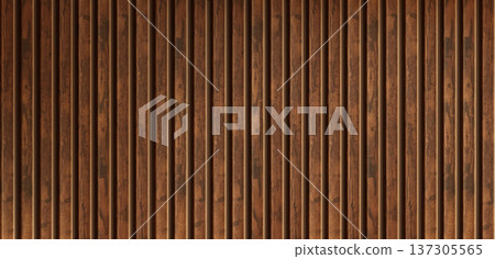 Wooden planks pattern seamless vertical wall panel 137305565