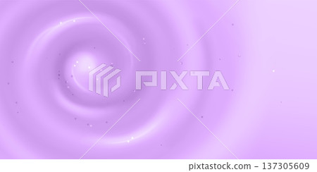 Cream blueberry yogurt swirl with small particles 137305609