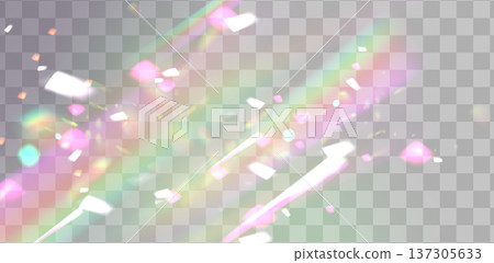 Radiant light flare with rainbow prism effects Radiant light flare with rainbow prism effects 137305633
